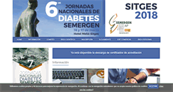 Desktop Screenshot of jornadasdiabetes.com